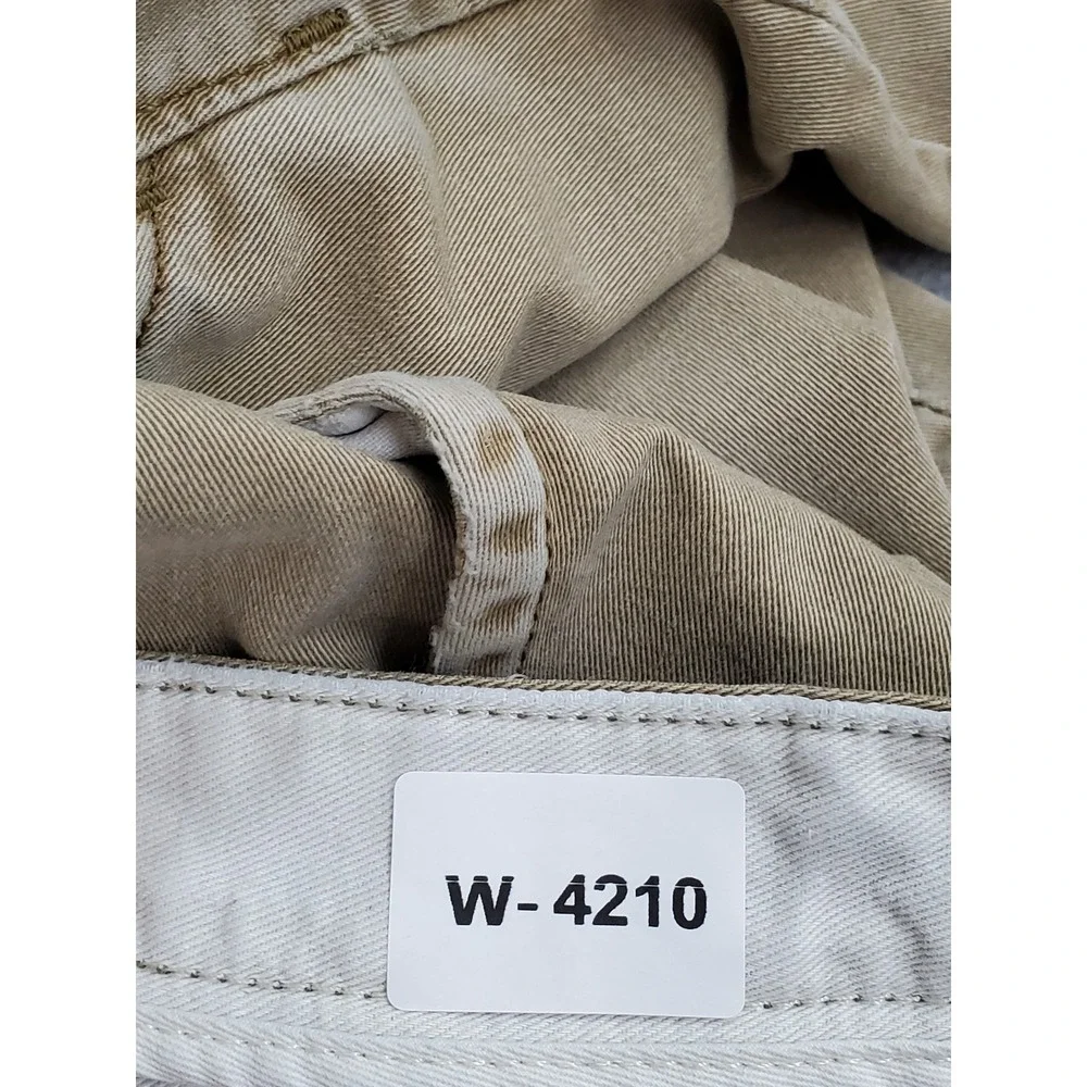 Vans Men Pants 36 Khaki Chino Twill Casual Pants Button Zipper 31